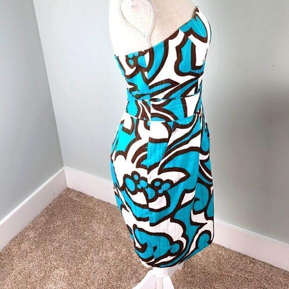 MILLY OF NY WOMEN'S STRAPLESS BUILT IN BRA POCKETS LINED DRESS SIZE 6 - Picture 3 of 8